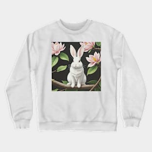 Cute white rabbit Crewneck Sweatshirt